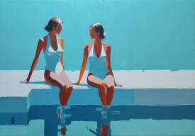 Virginie SCHROEDER - AU BORD DE LA PISCINE 116X81 ACRYL.jpg