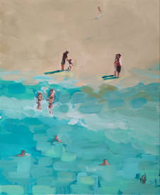 Virginie SCHROEDER - PLAGE D'AQUITAINE 50X61 HUILE.jpg