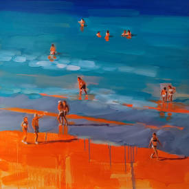 Virginie SCHROEDER - SUNSET A L'OCEAN 80X80 HUILE_03.jpg