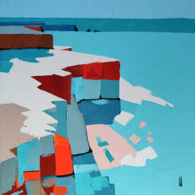 Virginie SCHROEDER - FALAISE TURQUOISE 80X80 ACRYL.jpg