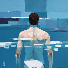 Virginie SCHROEDER - NAGEUR DE DOS 80X80 ACRYL.jpg