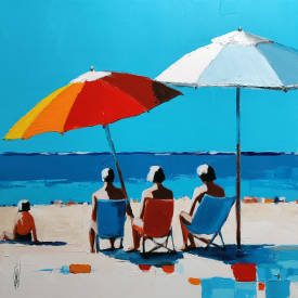 Virginie SCHROEDER - ASSIS-A-LA-PLAGE-80X80-ACRYL.jpg