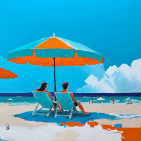 Virginie SCHROEDER - PARASOL ET LUMIERE D'ETE 80X80 ACRYL.jpg