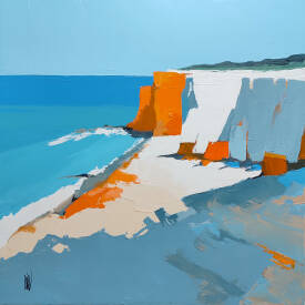 Virginie SCHROEDER - FALAISES OUTREBLANCHES 80X80 CM ACRYL.jpg