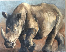 Guylaine SEULLIET - Rhinoceros 92X73 cm.jpg