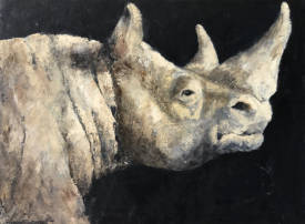 Guylaine SEULLIET - Rhino.Acrylique sur toile 81X60 cm.jpg
