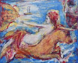 Misha SYDORENKO - L'Enlèvement d'Europe, huile sur toile, 46x38 cm.JPG