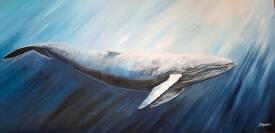Irène Pouvreau - SYRÈNE - Syrène - 50x100 - Baleine resplendissante 2025