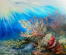 Irène Pouvreau - SYRÈNE - CORAUX ET POISSONS CLOWN