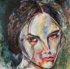 Stéphane TEXEREAU - 2022 PORTRAIT DE FEMME techniques mixtes sur toile de 80x80cm.jpg