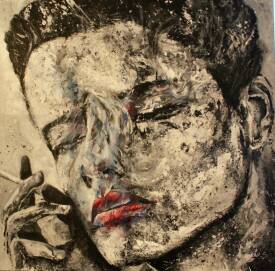 Stéphane TEXEREAU - 2017 PARADIS ENFUMES acrylique sur toile 100x100cm.JPG