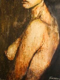 Stéphane TEXEREAU - 2014 AMBRE ODALISQUE techniques mixtes sur toile 81x60cm.JPG