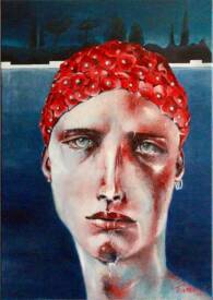 Stéphane TEXEREAU - 2022 juin LE NAGEUR huile sur toile 65x92cm.jpg