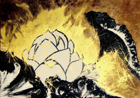 Martine THIBAUD - MARTINE THIBAUD-SUR TERRE IL Y A DES ÉTOILES-50X70cm-Encre,Pigments,Techniques mixtes sur toile.jpeg