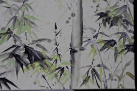 Martine THIBAUD - Bambous sous la pluie détail 1  .JPG