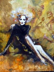 Damian TIRADO - marlene and jazz -118x93cm acrylique sur toile -2200€.JPG