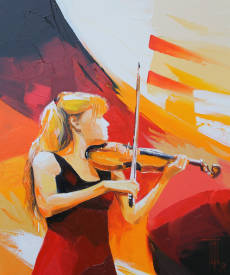 Pierrick TUAL - LA VIOLONISTE 65X54.JPG