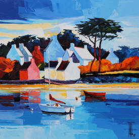 Pierrick TUAL - village côtier 80x80.JPG