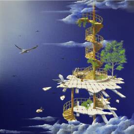 Thierry VAN QUICKENBORNE - L'entremonde  50 x 50 cm