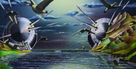 Thierry VAN QUICKENBORNE - Les anonymes , 100 x 50 cm