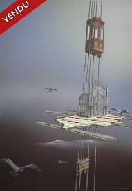 Thierry VAN QUICKENBORNE - LA DESTINÉE - Huile & Acrylique sur toile - 73 x 50 cm