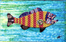 Jean Jacques VENTURINI - Poisson d'Aguillon  N° 8.- Recycl'art