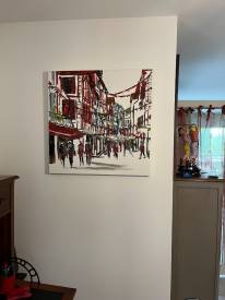 Sylvie Pierrot - VI - Rue de la republique St jean de luz huile