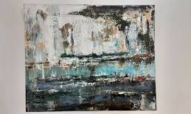 Sylvie Pierrot - VI - ABSTRAIT HUILE et collage Vi