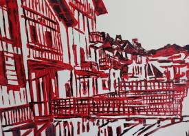 Sylvie Pierrot - VI - Baie Saint jean de luz huile vi