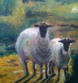 Sylvie Pierrot - VI - Les moutons huile