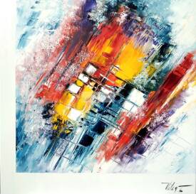 Corinne VILCAZ - L'An 1 Huile sur toile 80x80 cm.jpg