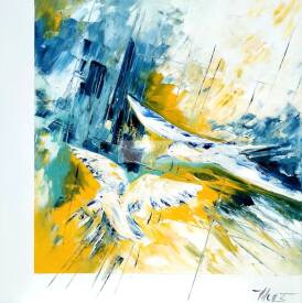 Corinne VILCAZ - A tire d'elles Huile sur toile 80x80 cm.jpg