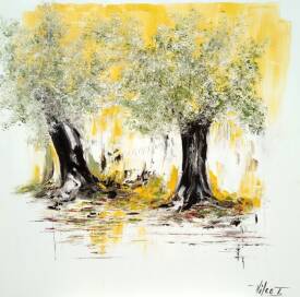 Corinne VILCAZ - En duo Huile sur toile 90x90 cm.jpg