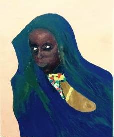 Alex VIRASSAMY - Femme africaine(huile sur toile50/61) 2021