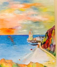 Alex VIRASSAMY - Le cap (huile /toile 65x81)