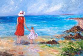 Claudine VOGELWEITH - DAME ROUGE DU BORD DE MER
