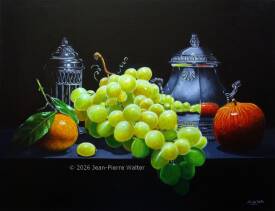 Jean-Pierre WALTER - Raisin et argenterie