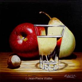 Jean-Pierre WALTER - Pomme et poire en transparence