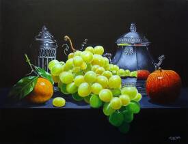Jean-Pierre WALTER - Raisin et argenterie