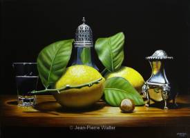 Jean-Pierre WALTER - Citrons en argent (lemons in silver)