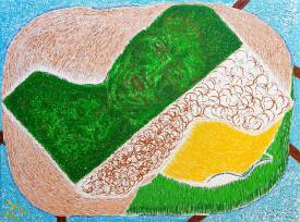 Sylvain ZABETH - 2026. Paris. Titre (Taïnos ‘Peuple 1er. Antilles’) Technique, Acrylique sur toile. 60x 80cm.jpg