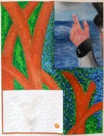 Sylvain ZABETH - 2020. Paris.Titre    ( Gymnopedie femme mangrove ).Technique mixte. Sur papier. Crayon. Acrylique.Pastel . 50 X65 cm.jpg