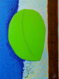 Sylvain ZABETH - 2024. Paris. Titre (Arbre à eau de noix de coco) Technique, Acrylique sur toile. 60x 80cm.jpg