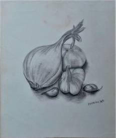 Sylvain ZABETH - 1980 Nature Morte. crayon sur  papier 24x32cm.jpg