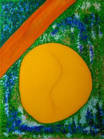 Sylvain ZABETH - 2024. Paris. Titre (Arbre à abricot pays) Technique, Acrylique sur toile. 60x 80cm.jpg