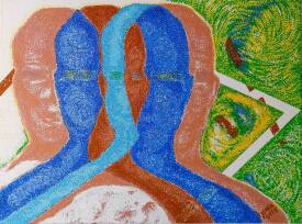 Sylvain ZABETH - 2025. Paris. Titre (สงกรานต์ « Songkran ») Technique, Acrylique sur toile. 60x 80cm.jpg