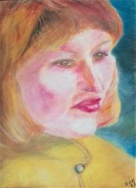 Sylvain ZABETH - 1981 Portrait 'Pascale 'Pastel sur  papier 24x32cm.jpg