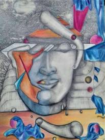 Sylvain ZABETH - 1982 'Alain, mémoire' Pastel grasse et crayon  sur  papier 24x32cm.jpg