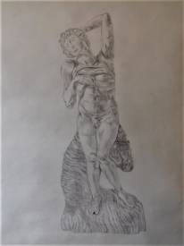 Sylvain ZABETH - 17‘ étude 'crayon sur papier. Masculin 65x50cm.jpg