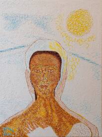 Sylvain ZABETH - 2026. Paris. Titre (Soleil de givre Inuit) Technique, Acrylique sur toile. 60x 80cm.jpg